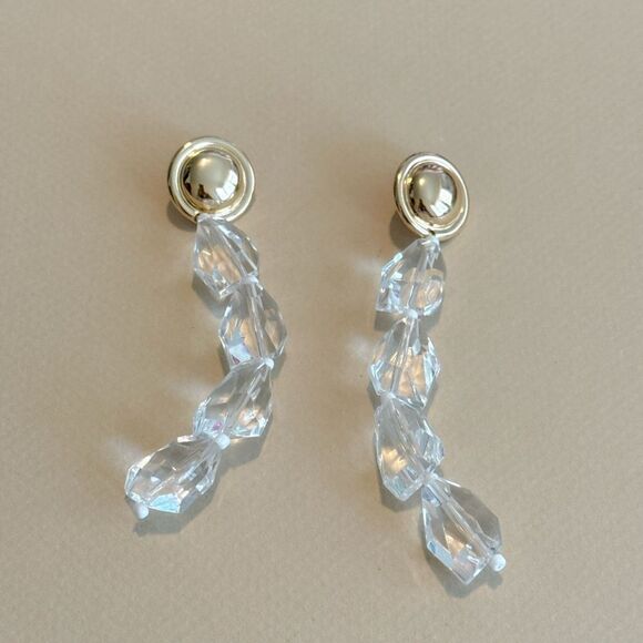 Crystal drop earrings M1003 - Picture 2 of 4